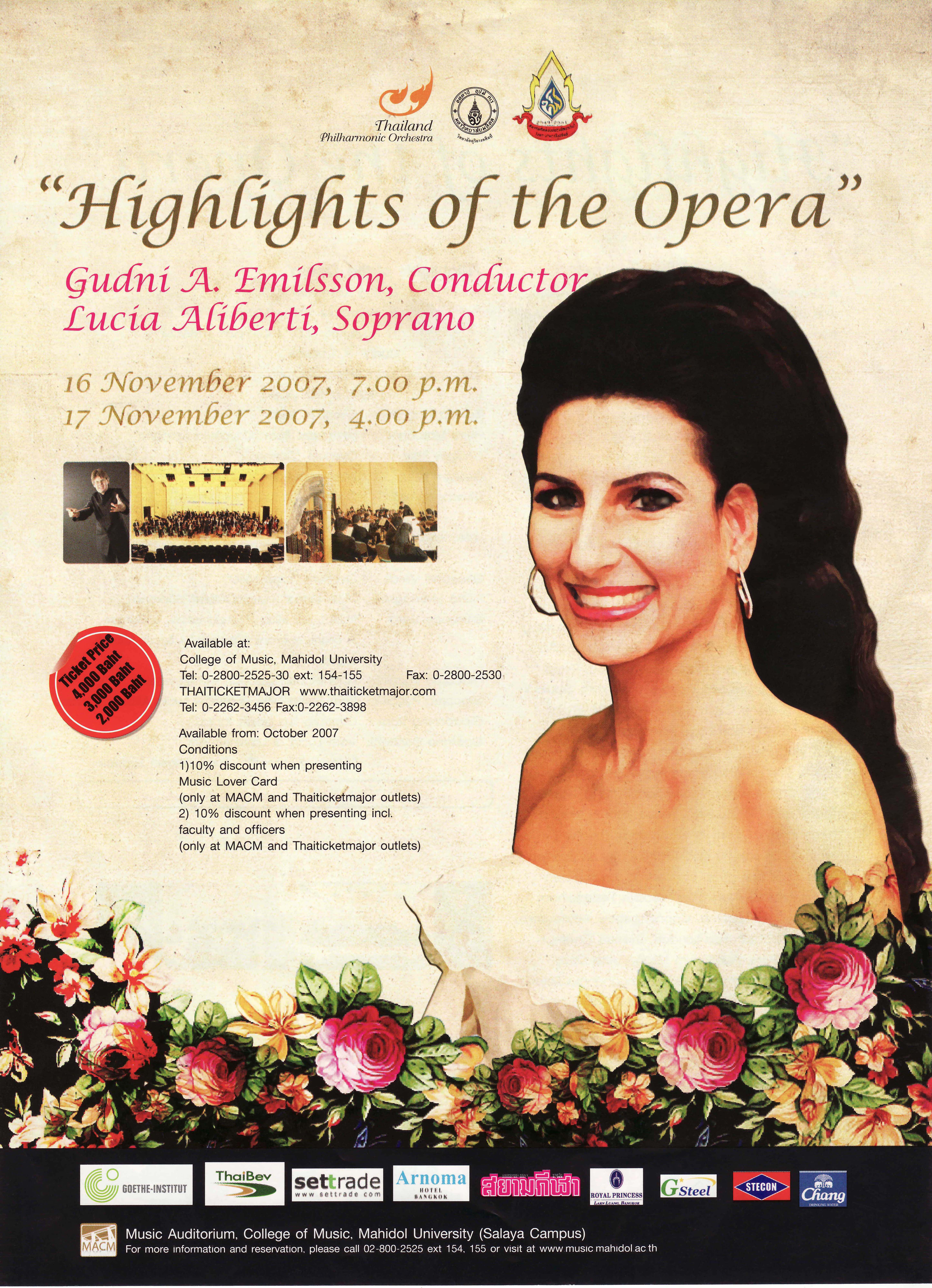 Lucia Aliberti⚘Special Gala Concert⚘in honor of Queen Sirikit of Thailand⚘”Highlights Of The Opera"⚘conductor Gudni A.Emilsson⚘Bangkok⚘Thailand⚘:http://www.luciaaliberti.it #luciaaliberti #queensirikit #gudniaemilsson #bangkok #thailand #specialconcert