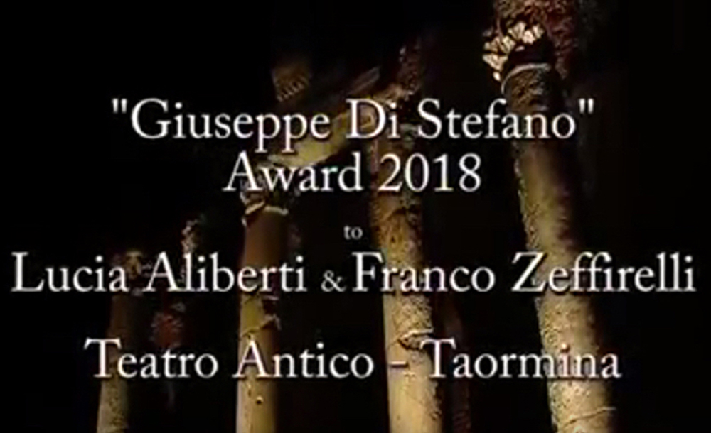 Lucia Aliberti and Franco Zeffirelli⚘ "Giuseppe Di Stefano Award 2018"⚘:http://www.luciaaliberti.it #luciaaliberti #francozeffirelli #giuseppedistefanoaward
