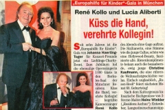Freizeit Revue Magazine-Lucia Aliberti with the tenor René Kollo-Charity Concert-Europahilfe fur Kinder-Herkulessaal-Munich-Escada Fashion:http://www.luciaaliberti.it #luciaaliberti #renekollo #charityconcert #europahilfefurkinder #herkulessaal #munich #escadafashion