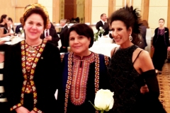 Lucia Aliberti with the Vice Premier of Turkmenistan Maysa Yazmuhammedova and Turkmen Politician Akja Tajiyewna Nurberdiyewa⚘Special Gala Concert⚘Congress Centre⚘Ashgabat⚘Turkmenistan⚘Krizia Fashion⚘:http://www.luciaaliberti.it #luciaaliberti #maysayazmuhammedova #akjatajiyewnanurberdiyewa # congresscentre #ashgabat #turkmenistan #galaconcert #kriziafashion