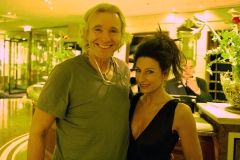 Photo Georg Thum-Lucia Aliberti with the Entertainer and actor Thomas Gottschalk-TV Show-Bayerischer Hof Hotel-Munich-Escada Fashion:http://www.luciaaliberti.it #luciaaliberti #thomasgottschalk #hotelbayerischerhof #munich #tvshow #escadafashion