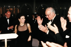 Photo Norbert Nordmann-Lucia Aliberti with Chancellor of Germany Helmut Kohl  and Dieter Von Holtzbrinch-Lucia welcomed and applauded by the German Government after the concert-Special Gala Concert-Petersberg-Bonn-German Government-Official Dinner-La Perla Fashion:http://www.luciaaliberti.it #luciaaliberti #helmutkohl #dietervonholtzbrinch #petersberg #bonn #specialgalaconcert #germangovernment #officialdinner #tvportrait #tvnews #video #laperlafashion