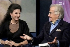 Photo taken from the TV-Lucia Aliberti with the journalist and writer Gabriele La Porta-TV Show-L’Appuntamento-Gigi Marzullo-RAI 1-Rome-La Perla Fashion:http://www.luciaaliberti.it #luciaaliberti #gabrielelaporta #lappuntamento #gigimarzullo #rai1 #tvshow #rome #laperlafashion
