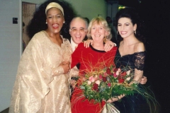 Aliphoto-Lucia Aliberti with the American soprano Gessye Norman-the moderator Alfred Biolek and Karin Davison-TV Show-Mythos Primadonna-Drei Opernstars-Boulevard Bio-Kohl-TV Portrait:http://www.luciaaliberti.it #luciaaliberti #gessyenorman #marthamodl #alfredbiolek #karindavison #mythosprimadonna #dreiopernstars #tvshow #boulevardbio #koln #tvportrait #laperlafashion
