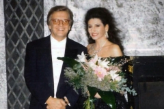 Aliphoto-Lucia Aliberti with the German pianist and conductor Justus Frantz-TV Show-Live TV Recording:http://www.luciaaliberti.it #luciaaliberti #justusfrantz #tvshow #tvrecording #liverecording #tvportrait