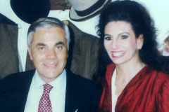 Aliphoto-Lucia Aliberti with the journalist and writer  Melo Freni-Teatro dell'Opera di Roma-La Traviata-Dressing Room :http://www.luciaaliberti.it #luciaaliberti #melofreni #romeoperahouse #latraviata #dressingroom