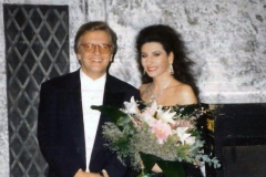 Lucia Aliberti with the German pianist and conductor Justus Frantz-TV Show-Live TV Recording-TV Portrait:http://www.luciaaliberti.it #luciaaliberti #justusfrantz #tvshow #tvrecording #liverecording #tvportrait