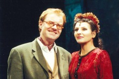 Kranichphoto-Lucia Aliberti with the Deutscher Politiker André Schmitz-Anna Bolena-Deutsche Oper-Berlin-Back Stage:http://www.luciaaliberti.it #luciaaliberti #andréschmitz #deutscheoper #berlin #annabolena #bachstage