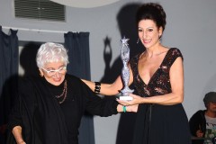 Lucia Aliberti receives the "Capri Award" from the Italian screenwriter and film director Lina Wertmuller⚘ "Capri Hollywood International Film Festival"⚘Awards Ceremony⚘Capri⚘Escada Fashion⚘Photo taken from the TV Portrait⚘:http://www.luciaaliberti.it #luciaaliberti #linawertmuller #caprihollywoodinternationalfilmfestival #awardsceremony #capri #tvportrait #escadafashion