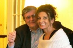 Aliphoto-Lucia Aliberti with  the German friend Businessman and Entrepreneur Dr. Jochen Leonhardt-Milan-Dinner-Special Event:http://www.luciaaliberti.it #luciaaliberti #joachimleonhard #stefanschmerbeck #home #milan #dinner #specialevent