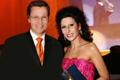 Lucia Aliberti with the German Politician foreign Minister and Vice Chancellor of Germany Guido Westerwelle⚘"Goldene Feder"Awards⚘Chamber of Commerce⚘Hamburg⚘Special Gala⚘Photo taken from the Newspaper⚘TV News⚘TV Portrait⚘Escada Fashion⚘:http://www.luciaaliberti.it #luciaaliberti #guidowesterwelle #goldenefeder #chamberofcommerce #hamburg #specialgala #video #tvnews #tvportrait #magazine #escadafashion