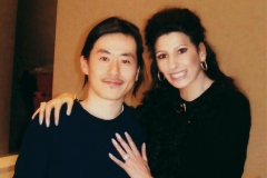 Lucia Aliberti with the Japanese Fashion Designer Masataka Matsumura⚘Fashion Show⚘Tokyo⚘Photo taken from the Video⚘:http://www.luciaaliberti.it #luciaaliberti #masatakamatsumura #tokyo #fashionshow #video