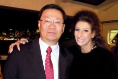 Lucia Aliberti with the President of the NTDV Television Zhong Lee⚘Special Gala Concert⚘Carnegie Hall⚘New York⚘NTDV Television⚘Photo taken from the TV Portrait⚘Video⚘Interview⚘Party⚘Armani Fashion⚘:http://www.luciaaliberti.it #luciaaliberti #zhonglee #carnegiehall #newyork #galaconcert #ntdvtelevision #tvportrait #video #interview #party #armanifashion