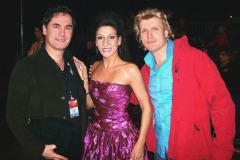 Lucia Aliberti with the make-up artist and Manager Marco Mannozzi⚘the Dutch agician,illusionist and actor Hans Klok⚘”Willkommen bei Carmen Nebel”⚘ZDF TV Show⚘Photo taken from the Newspaper⚘TV Portrait⚘Escada Fashion⚘:http://www.luciaaliberti.it #luciaaliberti #marcomannozzi #hansklok #carmennebel #willkommenbeicarmennebel #zdftvshow #tvportrait #escadafashion