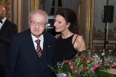 Lucia Aliberti with the musicologist and Maestro Prof. Domenico De Meo⚘Concert⚘Mediolanum Gala⚘Palazzo Biscari⚘Catania⚘Photo taken from the Video⚘Marta Marzotto Fashion⚘:http://www.luciaaliberti.it #luciaaliberti #domenicodemeo #palazzobiscari #mediolanumgala #concert #catania #video #martamarzottofashion