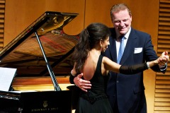 Photo Christian Rudnik-Lucia Aliberti sings and dances with the German Media Entrepreneur and Jurist Franz Georg Strauss-Munich-International Charity Gala Concert-Mariannestraußstiftung-August Everding Saal-TV Portrait-Video-Krizia Fashion:http://www.luciaaliberti.it #luciaaliberti #georgstrauss #birgitstrauss #mariannestraussstifftung #charitygalaconcert #munich #tvnews #tvportrait #video #kriziafashion