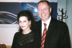 Photo Press Office-Beethovenhalle-Bonn-Lucia Aliberti with the German Federal Finanzminister Peer Steinbrück-Special Gala Concert-Beethovenhalle-Bonn-Photo taken from the Newspaper-TV Portrait-Wolford Fashion:http://www.luciaaliberti.it #luciaaliberti #peersteinbrück #beethovenhalle #bonn #galaconcert #video #tvportrait #wolfordfashion