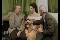 Photo taken from the TV-Lucia Aliberti with the tenor Alfredo Kraus and the journalist Livio Zanotti-Interview-Rai1-Deutsche Oper Berlin-Berlin-Dressing Room-Opera-Lucia di Lammermoor:http://www.luciaaliberti.it #luciaaliberti #liviozanotti #interview #rai1 #deutscheoperberlin #berlin #dressingroom #opera #luciadilammermoor