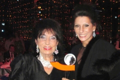 Photo taken with iPhone-Lucia Aliberti with the Senior Executive Vice President of Sixt International Regine Sixt-Outstanding Achievement Award-Sporting Club-Montecarlo-Special Gala-TV Portrait-Video-La Perla Fashion:http://www.luciaaliberti.it #luciaaliberti #reginesixt #sportingclub #monaco #montecarlo #outstandingachievementaward #specialgala #video #laperlafashion