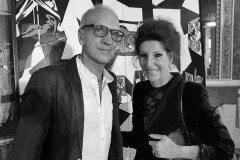 Photo taken with iPhone-Lucia Aliberti with the Manager of LS Eventi Luciano Sabadin-Palazzo Reale-Milan-Exhibition-Nespolo fuori dal Coro-TV Portrait-La Perla Fashion:http://www.luciaaliberti.it #luciaaliberti #lucianosabadin #palazzoreale #milan #exhibition #ugonespolo #video #tvportrait #laperlafashion