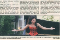 Nordbayerischer Kurier-Photo Lammel-Lucia Aliberti-Hotel Jagdschloss Thiergarten-Special Event-Bayreuth:http://www.luciaaliberti.it #luciaalibert #hoteljagdschlossthiergarten #specialevent #bayreuth #onstage #escadafashion