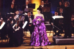 Lucia Aliberti with the conductor Lawrence Foster-Special Gala Concert-In Honor of Prince Charles of England-Théâtre des Nations-Paris-Purcell School Orchestra-Unesco-Photo taken from the Magazine-Escada Fashion:http://www.luciaaliberti.it #luciaaliberti #lawrencefoster #théâtredesnations #paris #galaconcert #purcellschoolorchestra #inhonorofprincecharlesofengland #unesco #escadafashion