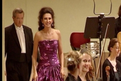 Photo taken from the Video Recording-Lucia Aliberti  with the conductor Peter Falk-Semperoper Dresden-Dresden-Concert-Sony Music-Live DVD Recording-Sinfonieorchester Hochschule fur Musik Dresden Carl Maria Von Weber-On Stage-Photo taken from the Video-Escada Fashion:http://www.luciaaliberti.it #luciaaliberti #peterfalk #semperoperdresden #dresden #concert #sinfonieorchesterhochschulefurmusikdresdencarlmariavonweber #sonymusic #livedvdrecording #onstage #portraitseries #escadafashion