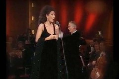 Photo taken from the TVShow-Lucia Aliberti-TV Show-Carreras Gala-Leipzig-Live TV Recording-Moderator the German Journalist Axel Bulthaupt-On Stage-Photo taken from the TV Show-La Perla Fashion:http://www.luciaaliberti.it #luciaaliberti #carrerasgala #axelbulthaupt #andreabocelli #leipzig #tvshow #livetvrecording #onstage #laperlafashion