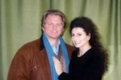 Aliphoto-Lucia Aliberti with the tenor Gosta Winbergh-Deutsche Oper Berlin-Berlin-Concert-Dressing Room:http://www.luciaaliberti.it #luciaaliberti #gostawinbergh #deutscheoperberlin #berlin #concert #tvportrait #dressingroom