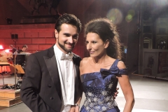 Photo Marco Mannozzi-Lucia Aliberti with the Russian tenor Pavel Kolgatin-Gendarmenmarkt-Berlin-Classic Open Air-Concert-LaTraviata-On Stage-TV Portrait-Escada Fashion:http://www.luciaaliberti.it #luciaaliberti #pavelkolgatin #classicopenair #gendarmenmarkt #berlin #concert #onstage #tvnews #tvportrait #escadafashion