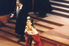 Photo Sinopoli-Lucia Aliberti with the tenor Salvatore Fisichella-Opera-I Puritani-Teatro Bellini-Catania-On Stage :http://www.luciaaliberti.it #luciaaliberti  #salvatorefisichella #teatrobellini #catania #ipuritani #opera #onstage