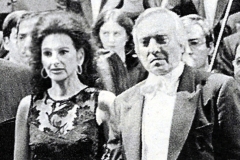 Photo taken from the Newspaper-Lucia Aliberti with the Spanish tenor Giacomo Aragall-Teatro Real-Madrid-Homenaje a Alfredo Kraus-Gala Concert-La Perla Fashion:http://www.luciaaliberti.it #luciaaliberti #giacomoaragall #placidodomingo #teatroreal #madrid #galaconcert #onstage #laperlafashion
