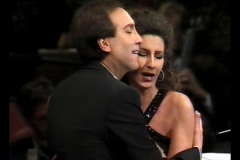 Photo taken from the TV-Lucia Aliberti with the American tenor Neil Schicoff-Deutsche Oper Berlin-Berlin-Gala Concert-La Traviata-On Stage-Live TV Recording-Krizia Fashion:http://www.luciaaliberti.it #luciaaliberti #neilschicoff #deutscheoperberlin #berlin #galaconcert #latraviata #onstage #livetvrecording #kriziafashion
