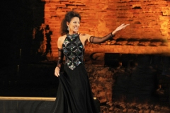 Photo Matteo Arrigo-Lucia Aliberti-Greek Theatre-Taormina-On Stage-Portrait Series-Krizia-Fashion:http://www.luciaaliberti.it #luciaaliberti #greektheatre #taormina #concert #onstage #portraitseries #kriziafashion