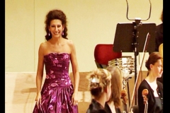 Photo taken from the DVD-Lucia Aliberti-Semperoper Dresden-Concert-Dresden-On Stage-Sony DVD Recording-Portrait Series-Escada Fashion