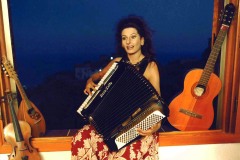 Photo Herlinde Koelbl-Lucia Aliberti plays the accordion of her grandfather Enrico-Villa Bellini-Savoca-Sicily-Photo Shooting :http://www.luciaaliberti.it #luciaaliberti #accordion #villabellini #savoca #sicily #relaxing        
