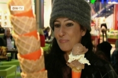 Lucia Aliberti⚘TV Portrait⚘DW Television⚘Hamburg⚘Ice Cream Shop⚘Favorite Place⚘Photo taken from the TV⚘:http://www.luciaaliberti.it #luciaaliberti #tvportrait #dwtelevision #hamburg #interview #icecream