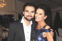 Photo Marco Mannozzi-Lucia Aliberti with the Russian tenor Pavel Kolgatin-Gendarmenmarkt-Classic Open Air-Berlin-Concert-Back Stage-Escada Fashion-Party:http://www.luciaaliberti.it #luciaaliberti #pavelkolgatin #classicopenair #gendarmenmarkt #berlin #concert #tvportrait #dressingroom #makeupsession #escadafashion