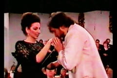 Photo taken from the TV-Lucia Aliberti with the conductor Riccardo Chailly-The Royal Concertgebouw-Amsterdam-Concert-On Stage-Live TV Recording-Photo taken from the TV-La Perla Fashion:http://www.luciaaliberti.it #luciaaliberti #riccardochailly #theroyalconcertgebouw #amsterdam #concert #onstage #livetvrecording #laperlafashion