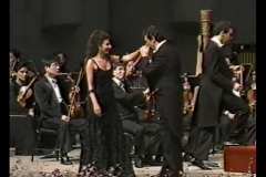 Photo taken from the TV-Lucia Aliberti with the Spanish tenor Placido Domingo-Seoul Arts Center-Concert Hall-Seoul-Special Gala Concert-Korea Tour-Live TV Recording-La Perla Fashion:http://www.luciaaliberti.it #luciaaliberti #placidodomingo #seoulartscenter #concerthall #seoul #galaconcert #koreatour #livetvrecording #laperlafashion