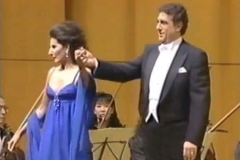 Photo taken from the TV-Lucia Aliberti with the Spanish tenor Placido Domingo-Special Gala Concert-Fukuoka-Japan Tour-TV Recording-On Stage:http://www.luciaaliberti.it #luciaaliberti #placidodomingo #fukuoka #japantour #concert #onstage #tvrecording