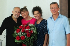 Aliphoto-Lucia Aliberti with the Bulgarian mezzosoprano Vesselina Kasarova,the American tenor Neil Shicoff and the conductor Wolfgang Harrer-Concert-Congress Centre-Ashgabat-Turkmenistan-Rehearsals:http://www.luciaaliberti.it #luciaaliberti #vesselinakasarova #neilshicoff #wolfgangharrer #congresscentre #ashgabat #turkmenistan #concert #dressingroom #video #tvnews #tvportrait