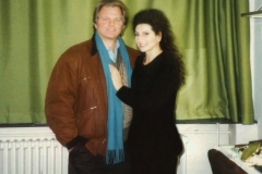 Aliphoto-Lucia Aliberti with the Swedish tenor Gosta Winbergh-Deutsche Oper Berlin-Berlin-Concert-Dressing Room:http://www.luciaaliberti.it #luciaaliberti #gostawinbergh #deutscheoperberlin #berlin #concert #tvportrait #dressingroom