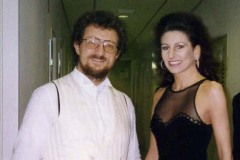 Aliphoto-Lucia Aliberti with the baritone Alessandro Corbelli Concert-Japan Tour-Back Stage-Tokyo-TV Portrait-La Perla Fashion:http://www.luciaaliberti.it #luciaaliberti #alessandrocorbelli #concert #tokyo #japantour #tvportrait #laperlafashion