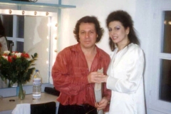Aliphoto-Lucia Aliberti with the conductor Cyril Diederich-Lausanne-Dressing Room:http://www.luciaaliberti.it #luciaaliberti #cyrildiederich #lausanneoperahouse #lausanne #lasonnambula #opera #dressingroom    