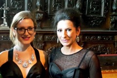 Aliphoto-Lucia Aliberti with the Ukrainian pianist Iryna Krasnovska-Festival European Weeks-Bavarian Festival-Kirche St.Michael-Passau-Concert-La Perla Fashion:http://www.luciaaliberti.it #luciaaliberti #irynakrasnovska #festivaleuropeanweeks #bavarianfestival #kirchestmichael #passau #tvportrait #laperlafashion