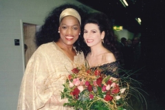 Aliphoto-Lucia Aliberti with the soprano Gessye Norman-Mythos Primadonna-Drei Opernstars-Bio Boulevard-Alfred Biolek-Koln:http://www.luciaaliberti.it #luciaaliberti #gessyenorman #mythosprimadonna #dreiopernstars #bioboulevard #alfredbiolek #koln 
