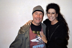 Aliphoto-Lucia Aliberti with the English violinist Nigel Kennedy-Special Gala Concert-"Festival Der Nationen"-Kurhaus-Bad Worishofen-Dressing Room:http://www.luciaaliberti.it #luciaaliberti #nigelkennedy #festivaldernationen #kurhaus #badworishofen #concert #dressing room #laperlafashion