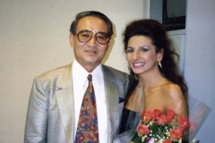 Aliphoto-Lucia Aliberti wth the tenor and General Director of Fujiwara Opera Kiyoshi Igarashi-Bunka Kaikan-Tokyo-Opera-La Sonnambula-Dressing Room:http://www.luciaaliberti.it #luciaaliberti #kiyoshiigarashi #bunkakaikan #tokyo #opera #lasonnambula #dressingroom #laperlafashion