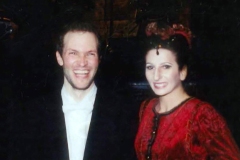 Kranichphoto-Lucia Aliberti with the German conductor Michael Hofstetter-Deutsche Oper Berlin-Berlin-Opera-Anna Bolena-Back Stage:http://www.luciaaliberti.it #luciaaliberti #michaelhofstetter #deutscheoperberlin #berlin #annabolena #opera #backstage #tvnews